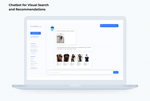 Chatbot for Visual Search and Recommendations